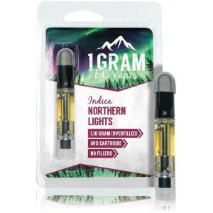 BC Vapes Distillate Cartridge – Indica 1.1g (multiple strains)