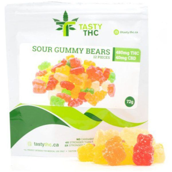 TastyTHC Sour Gummy Bears Premium Cannabis & CBD Products in California